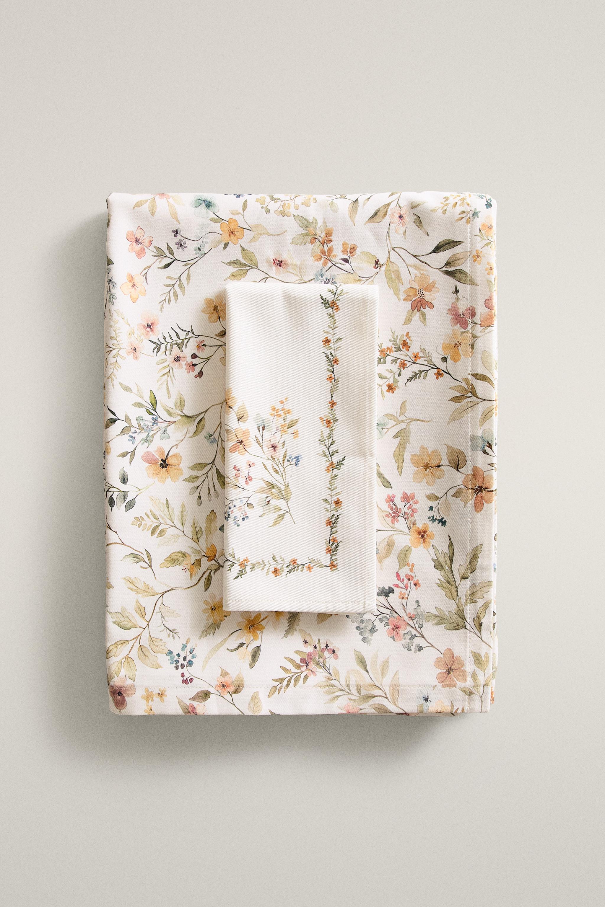 NAPPE ENDUITE IMPRIMÉ FLORAL
